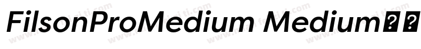 FilsonProMedium Medium字体转换